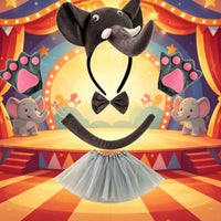 Elephant Headband 3D Design Dress-up Accessory Easy to Wear for Children
