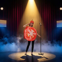 Printed Tomato Slice Costume Pullover Tomato Slice Costume Unisex for Adults