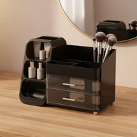 Makeup Organizer Box with Drawers Large Capacity Makeup Brush and Lipstick Organizer Cosmetic Storage Case for Women