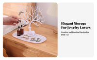 Decorative Design Horn Jewelry Tree Multi-Functional Deer Jewelry Display Stand Easy Reach Storage for Women, Girls, Bedroom, Dresser Top
