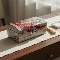 Mother of Pearl Jewelry Box Traditional Craftsmanship Chinese Lacquerware Box