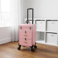Makeup Trolley Case Wheeled Rolling Makeup Case Portable for Salon
