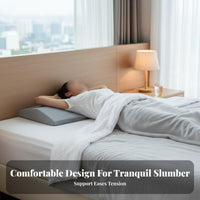 Lengthened Design Bed Waist Cushion Breathable Cover Ergonomic Waist Pillow Multi-Functional for Side Sleepers, Homemakers, Lying down, Sofa