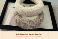 Non-slip washable plush headband