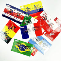 Global Football Championship Face Sticker Glittery National Flag Face Gems