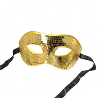 Mirror Mosaic Mask Cutout Eye Openings Face Covering Contoured