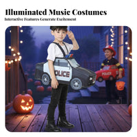 Fire Truck Costume Lightweight Wearable Vehicle Costume Double-Sided Pattern