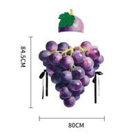 Fruit Costume Stage Performance Violet Grapes Costume Foliage Feature