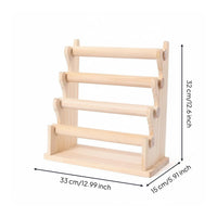 Wood Jewelry Display Stand Easy to Stow Watch and Hair Tie Rack Gift Idea