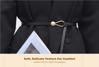 Wool Coat Belt, One Size Fits Most, Deep Rose, Outdoor