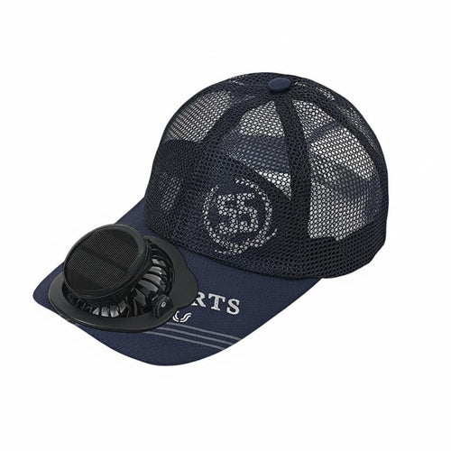 Sun Protection Solar Powered Fan Hat Lightweight Cooling Fan Hat Adjustable Fit for Men, Adults, Construction Site, Gardening, Fishing