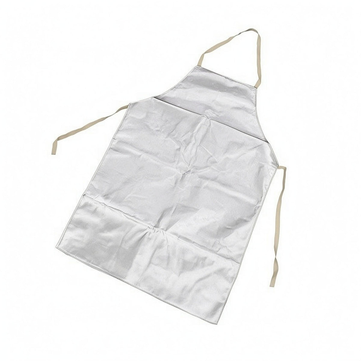 Aluminum Foil Apron Silver Heat-Resistant Apron Shiny