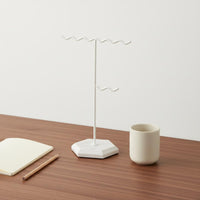 Marble Base Jewelry Holder Detachable Jewelry Stand Space Saving for Dresser