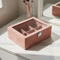 Bracelet Organizer with Pillows Removable Inserts Watch Storage Box Bracelet Display Case Dustproof Glass Top Jewelry Organizer