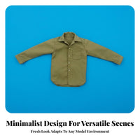 1/6 Scale Male Shirt Trendy Design 1/6 Scale Figure Shirt Precise Fit