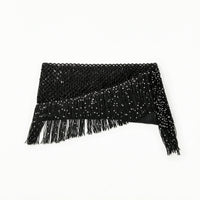 Belly Dance Hip Scarf Breathable Sequin Fringe Skirt Shiny for Stage Performance