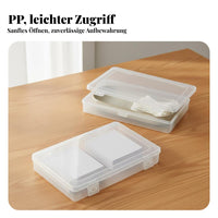 Small Clear Plastic Box Multipurpose Mini Storage Box Lightweight for Craft Room