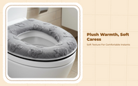 XL waterproof plush toilet seat cover