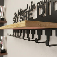 Medal Rack with Hooks Upgrade Version Award Shelf Easy to Install