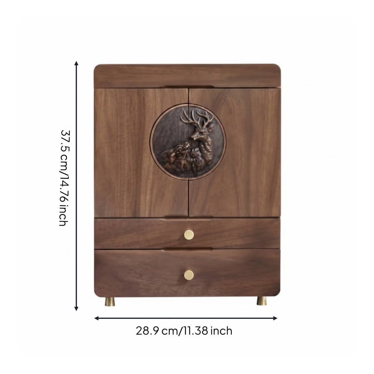 Vanity Drawer Organizer Easy to Clean Wooden Makeup Box for Dresser
