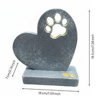 Dog Grave Marker Lightweight Resin Pet Memorial Statue Easy to Place Pet Remembrance Plaque