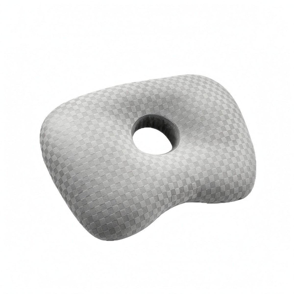 Ear Hole Pillow Dipped Edge Side Sleeper Pillow Rounded Corners