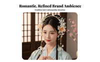 Traditional Chinese Tassel Hair Crown Detachable Tassels Tassel Hair Crown Ancient Design Flower Headpiece Meticulous