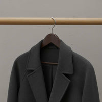 Flocked Wooden Hanger Heavy Duty Wide Shoulder Hanger for Clothing Storage