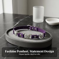 Heart Choker Lightweight Edgy Design Heart Necklace PU Leather Choker for Women, Girls, Parties, Cosplay, Concerts