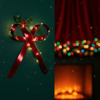 Metal Bow Clip Shiny Finish Metal Ribbon Bow Decoration Lightweight