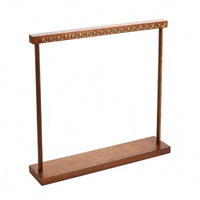 Wood Necklace Display Rack Rustic Style Desktop Necklace Holder for Bedroom