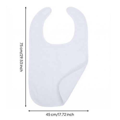 Adult Feeding Bib Absorbent Reusable Adult Bib Stain Resistant for Elderly, Seniors