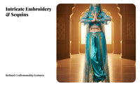 Indian Cinema-Inspired Dance Outfit Sparkling Feature S Indian Princess Costume