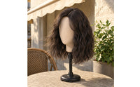 Layered Shoulder Length Curly Hairpiece Soft Wave Synthetic Wavy Hairpiece Plush Beauty Accessory Breathable Mesh