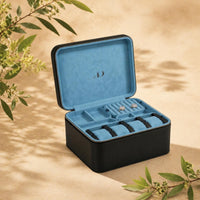 Zippered Watch Case Zip-Around Jewelry Box Portable
