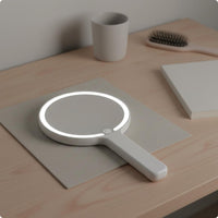 LED Makeup Mirror 3 Color Lights Beauty Tool Crystal Clear for Dorm Room