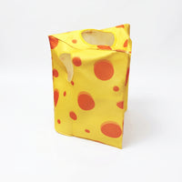Cheese Costume Pullover Yellow Cheese Tunic Stitched Edges for Holiday Cosplay