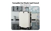 Combination Lock Carry-on Trolley Case Sturdy Carry on Suitcase Adjustable Telescoping Handle for Students, Adults, Vacation, Business Trip