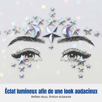 Radiant Gel Brow Crystal, Event Face Sticker, Party Makeup Decor