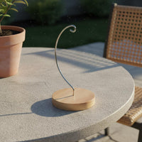 Ornament Hanger Stand Multifunctional Hanging Ornament Stand Wood Base for Patio