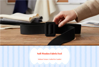 Black wool coat, adjustable belt