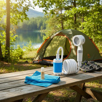 Portable Electric Shower IPX7 Waterproof Bathing Supplies 2 Speed Water Flow