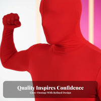 Fullfigure Skin Suit Face-Revealing Option Mock-Neck Full physiquesuit for Cosplayers