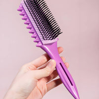 Detachable 9-Row Brush Easy to Clean Wave Defining Brush Professional Grade