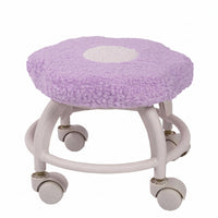 Cloud Stool Curved Legs Rolling Stool Compact