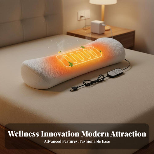 Ergonomic Design Support Pillow Breathable Textile Memory Foam Waist Pillow 3-in-1 Multifunctional for Office Workers, Travelers