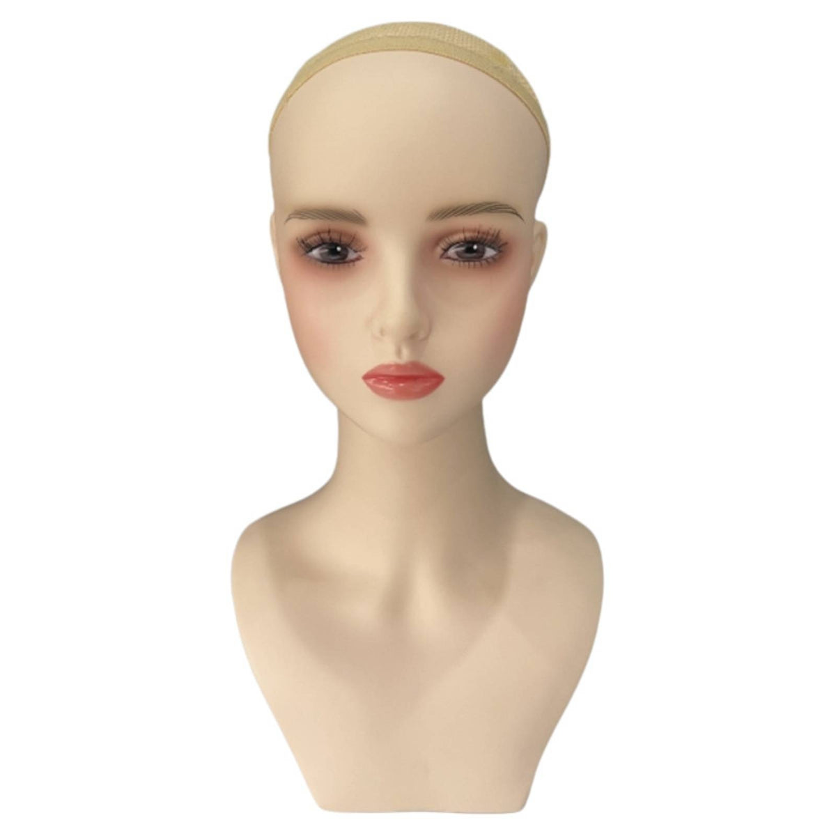 Mannequin Head with Shoulders and Chest Countertop for Cosplayers