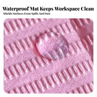 125 Pieces Double-Sided Nail Tech Table Cover Dust-Proof Waterproof Manicure Pad Easy Cleanup for Manicurists, Beauty Professionals, Spas