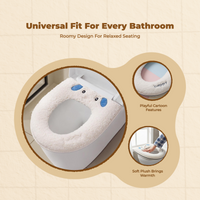 Plush Toilet Lid Cover, Thickened, Home, Random Color