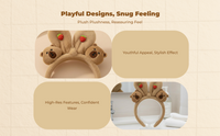 Cute Plush Bunny Ears Headband, Soft, Kids, Photos